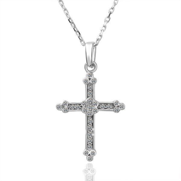 Corrente com crucifico com strass