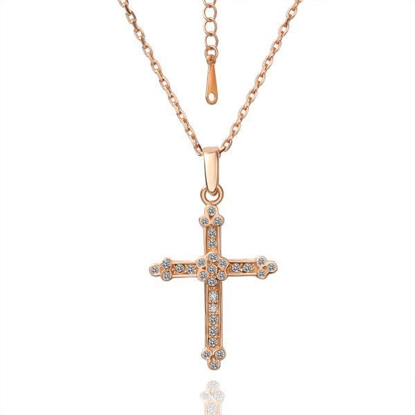 Corrente com crucifico com strass